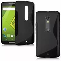 Нескользящий чехол для Motorola Moto X Style (черный)