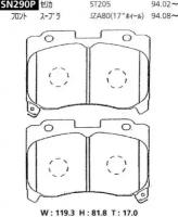 Дисковые тормозные колодки Advics / Sumitomo SN290P