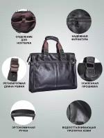 Сумка портфель CATIROYA / сумка формата а4 мужская / сумка мужская через плечо а4 / сумка кожаная классика