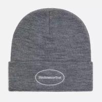 Шапка thisisneverthat E/T-Logo Beanie серый, Размер ONE SIZE