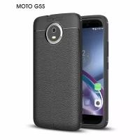 Чехол-накладка Litchi Grain для Motorola Moto G5S (черный)