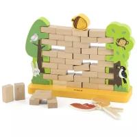 Развивающая деревянная игрушка Монтессори - Деревянная аркадная игра блоки, 46 элементов, Viga 44566