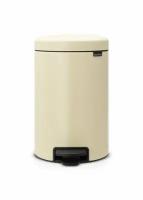 Brabantia Мусорный бак с педалью newIcon (12 л), 40х24х32.5 см, миндальный 113468 Brabantia