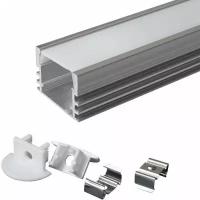 Профиль для светодиодной ленты / RUICHI / Профиль накладной алюминиевый 505-1, 1м