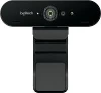 Logitech Камера Web Logitech Brio Ultra HD черный 13Mpix (4096x2160) USB3.0 с микрофоном (960-001105/960-001107)