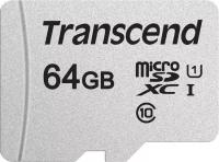 Карта памяти Transcend microSDXC 300S Class 10 UHS-I U1 (95/25 Mb/s) 64GB