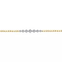 Золотой браслет Diamant online 176132 с бриллиантом, Золото 585°, 18