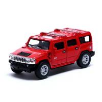 KINSMART Машина металлическая Hummer H2, 1:40, открываются двери, инерция, цвет красный