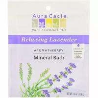 Aura Cacia, Aromatherapy Mineral Bath, расслабляющая лаванда, 70,9 г (2,5 унций)