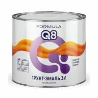 Грунт-эмаль по ржавчине Formula Q8 3 в 1, матовая, 1,9 кг, зеленая