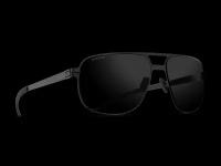 Титановые солнцезащитные очки GRESSO Manchester - квадратные / черные