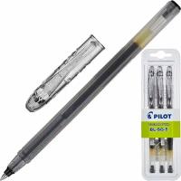 Ручка гелевая черная PILOT BL-SG5 одноразовая - 3 штуки в блоке (толщина линии 0.3 мм), 69599