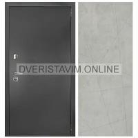 Металлическая Дверь Дверной континент ДК-70 дизайн Лофт бетон грей (недорого)