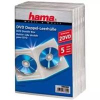 Коробка на 2CD/DVD HAMA H-83894 Jewel Case прозрачный (упак.:5шт)