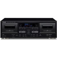 Двухкассетная дека Teac W-1200, черный