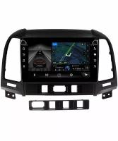 LeTrun 7802-9052 штатная магнитола для Hyundai Santa Fe 2005-2012 на Android 10 с 3Gb, DSP, 4G