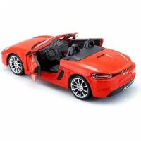 Машинка Porsche 718 Boxster 1:24 Bburago оранжевый