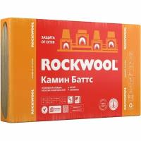 Роквул Камин Баттс 1000х600х30мм (4шт=2,4м2=0,072м3) / ROCKWOOL Камин Баттс каменная вата с фольгой 1000х600х30мм (2,4м2=0,072м3) (упак. 4шт.)