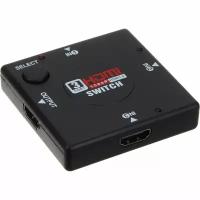 Переходник сумматор HDMI(G)-3HDMI(G) с кнопкой