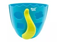 ROXY-KIDS Органайзер-сортер ROXY-KIDS DINO для игрушек и банных принадлежностей. Цвет голубой