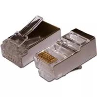 Коннектор Twt Lanmaster RJ45 STP 8P8C, универсальный, cat.6, 100 шт. (-PL45/S-8P8C-6)