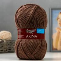 Пряжа Arina (АринаПШ) 50% шерсть, 50% акрил 123м/100гр какао_NEW (13378)