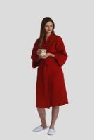 Вафельный халат ZUKI кимоно унисекс Красный - L (48-50)