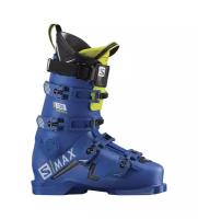 Горнолыжные ботинки Salomon S/Max 130 Carbon Raceblue/Acid Green (19/20) (26.5)