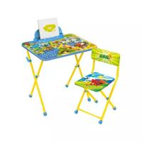 Комплект детской мебели Nika Ми-Ми-Мишки, стол + стул, желтый