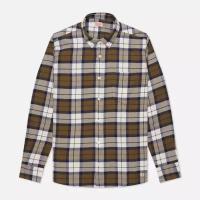 Мужская рубашка Armor-Lux Heritage Flannel Checked Straight Fit оливковый, Размер S