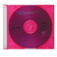 Лазер диск Verbatim CD-RW 700МБ 8-12x DataLife+ Color Slim - 1 шт