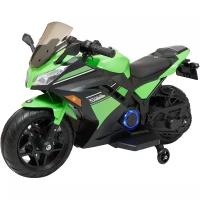 Мотоциклы FUTAI Детский электромотоцикл Kawasaki Ninja (12V, EVA, спидометр, ручка газа) - DLS07-GREEN