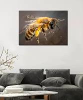 Картина/Пчела/Пчелы/Пчела на цветке/Пчела вблизи/Пчелакрупным планом/ - Пчела (23) 20х30