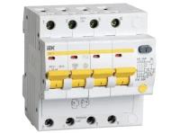 Дифференциальный автоматический выключатель АД14 4 полюса, 32А, Тип AC, х-ка C, 100мА | код. MAD10-4-032-C-100 | IEK (5шт.в упак.)