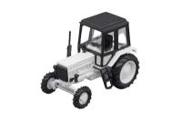 TRACTOR MTZ-82 (USSR RUSSIA) WHITE/BLACK | трактор МТЗ-82 белый/черный (пластик)