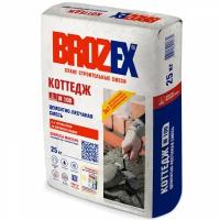 Цементно-песчаная смесь Brozex М-100 Коттедж 25 кг, шт