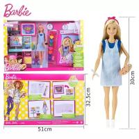 Кукла Барби Маленькая художница набор с одеждой и красками
