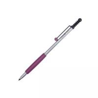 Ручка шариковая Tombow ZOOM 717 0,7 мм, корпус серебряный/фиолетовый