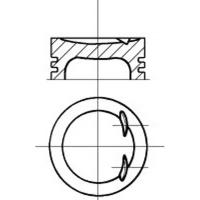 NURAL 87-136600-00 поршень Ford (Форд) Mondeo (Мондео) II (bap) 1.8 I 05 / 98- zh18n / m / p zetec e 05.98= d80.6 std