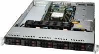 Серверная платформа Supermicro SYS-110P-WTR/1U/1x4189/ 8xDDR4-3200 RDIMM/LRDIMM/ 10x2.5