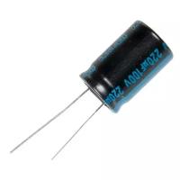 Конденсатор (capacitor) электролитический 220x100 (12,5x20) TK Jamicon 105C