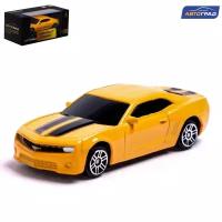 Металлический транспорт Автоград Машина металлическая CHEVROLET CAMARO, 1:64, цвет жёлтый