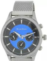 Часы Guardo 11102-1 чёрный+голубой