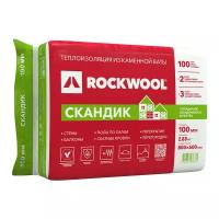 Утеплитель Rockwool Лайт Баттс Скандик 800x600x100мм 6 шт/уп