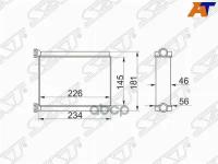 Радиатор Отопителя Салона Toyota Land Cruiser 100 98-07 Sat арт. ST-TY90-395-0