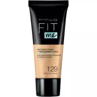 Тональный крем MAYBELLINE NEW YORK Fit Me Матовая кожа+невидимые поры, тон 129 тёмно-песочный