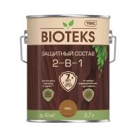 Защитный лессирующий состав для дерева Bioteks 2-в-1, 2,7 л, орех