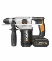 Перфоратор аккумуляторный WORX WX392, 20В, 4 Ач x2,кейс