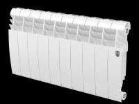 Радиатор биметаллический Royal Thermo BiLiner 350 /Bianco Traffico 10 секции подключение боковое универсальное