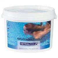 Таблетки мультихлора AstralPool по 250 г для жесткой воды, 25 кг / 0391